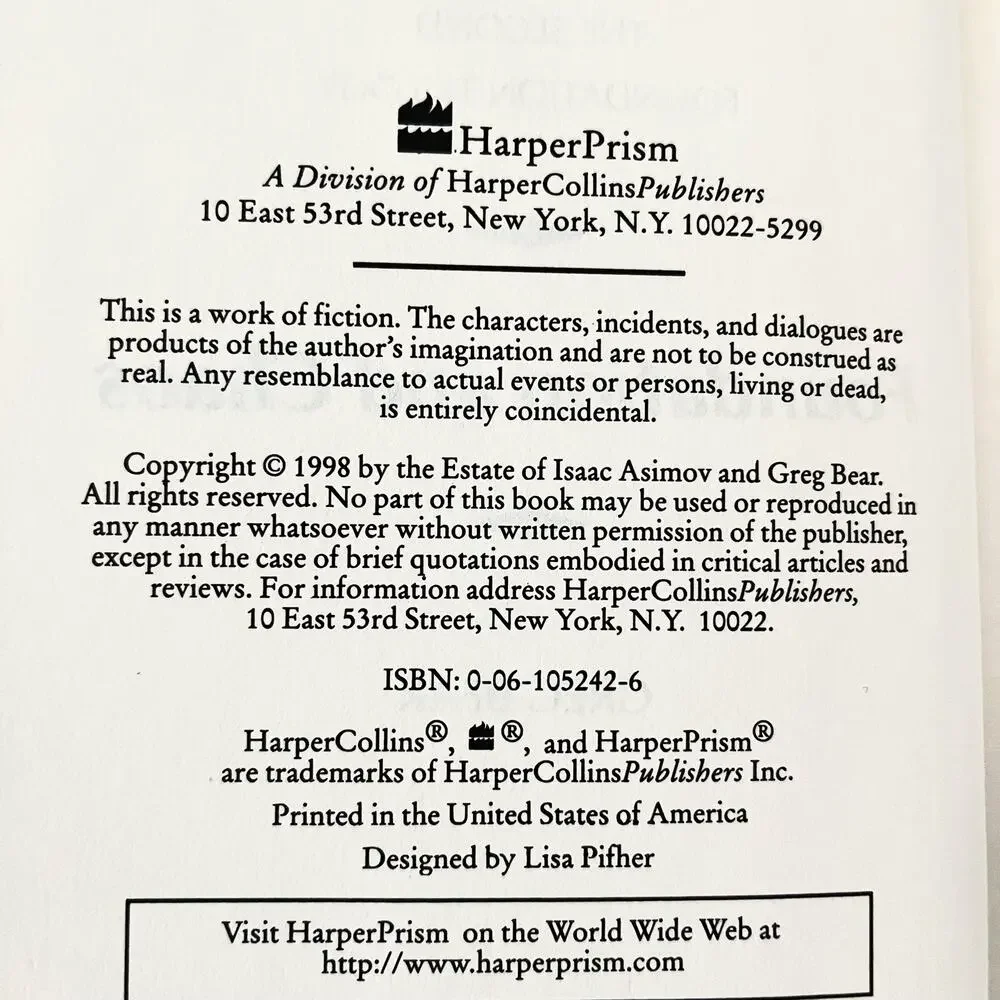 Foundation‎ and Chaos (Second Foundation Trilogy) Hardcover Book